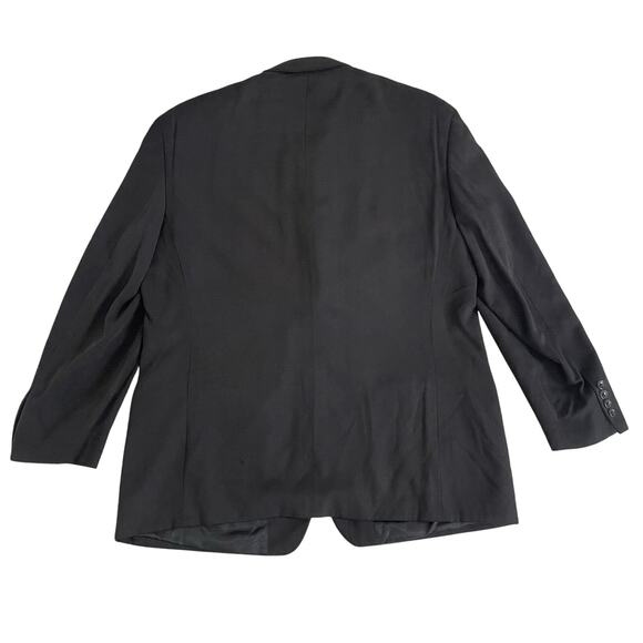 Joseph & Feiss Men's Silk Sports Coat Size 44 Short Black Classic Formal - Picture 2 of 9